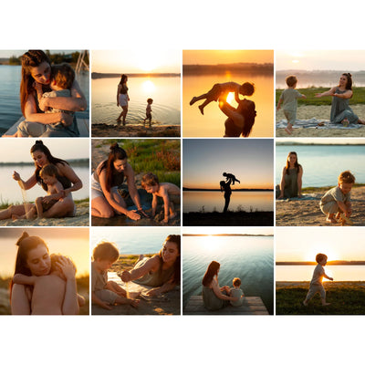 12 Collage Grid Photo Puzzle – Landscape