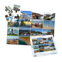 16 Collage Grid Photo Puzzle – Landscape - 48 piece and box