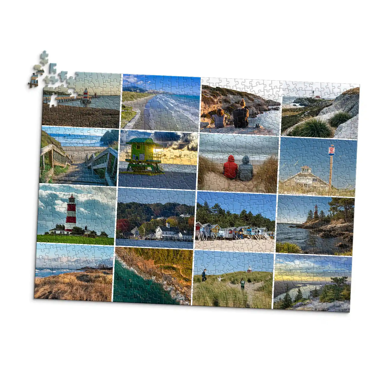 16 Photo Collage Template Puzzle - 1000 piece