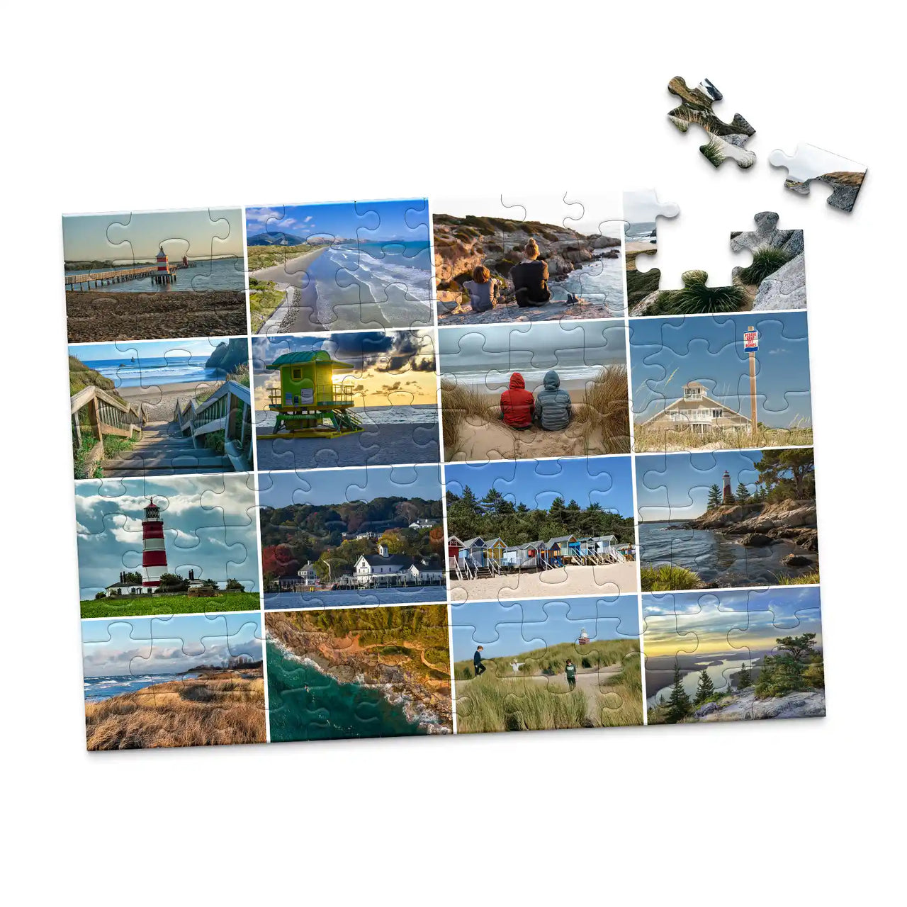 16 Photo Collage Template Puzzle - 100 piece