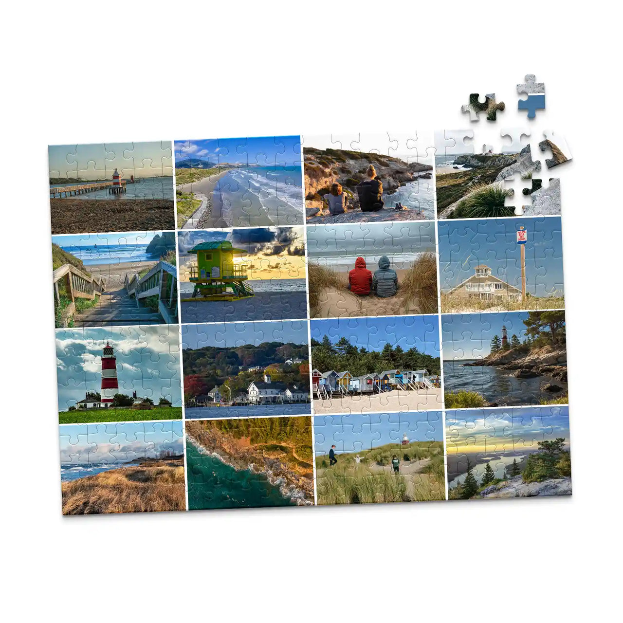 16 Photo Collage Template Puzzle - 252 piece