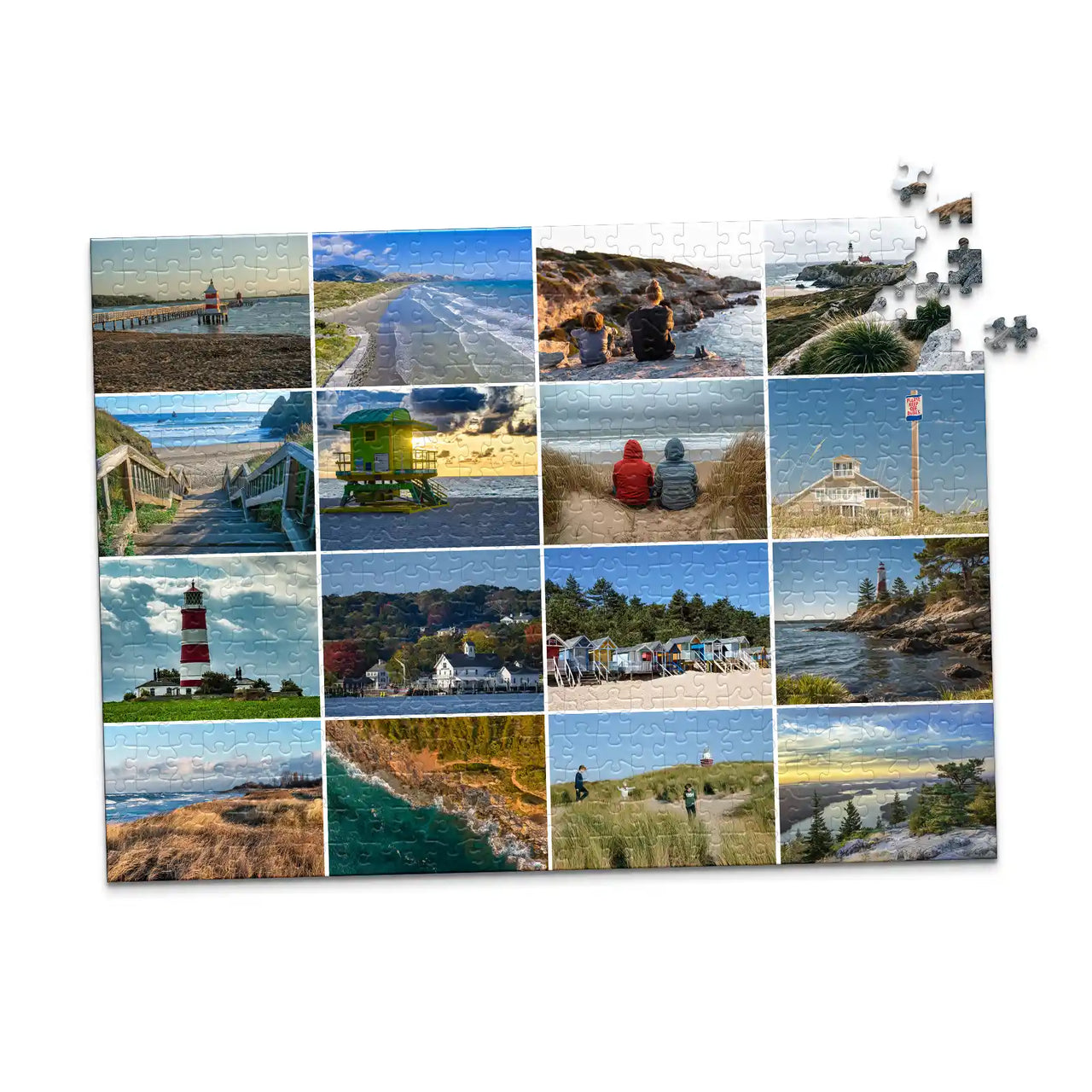 16 Photo Collage Template Puzzle - 500 piece