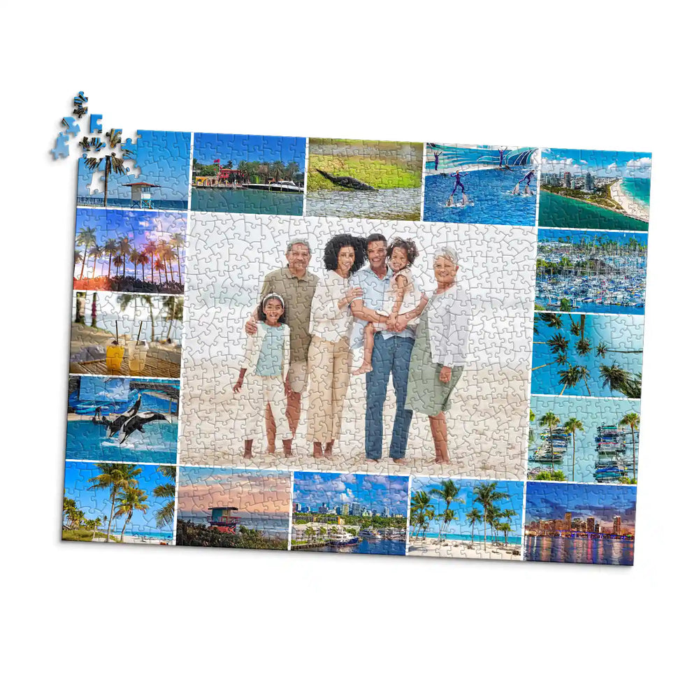1000-piece family puzzle gift made from a favorite photo