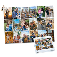 18 Collage Grid Photo Puzzle – Landscape - 1000 piece and box
