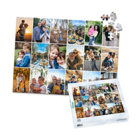 18 Collage Grid Photo Puzzle – Landscape - 252 piece and box