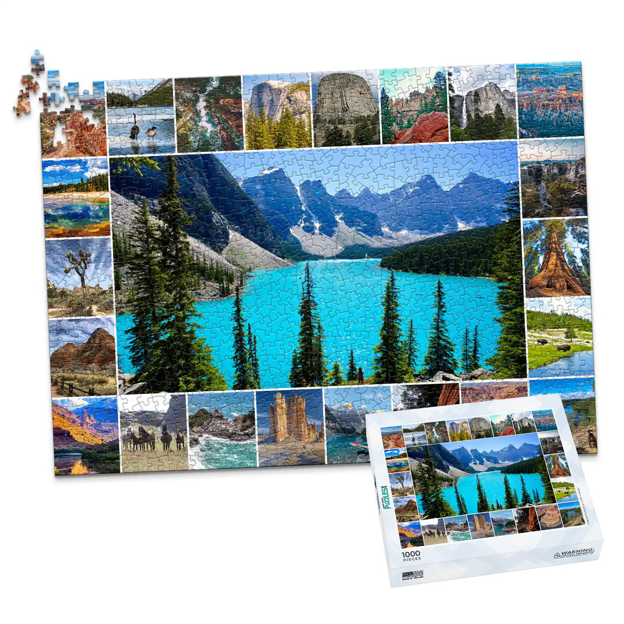 23 Collage Feature Photo Puzzle – Landscape - 1000 piece and box