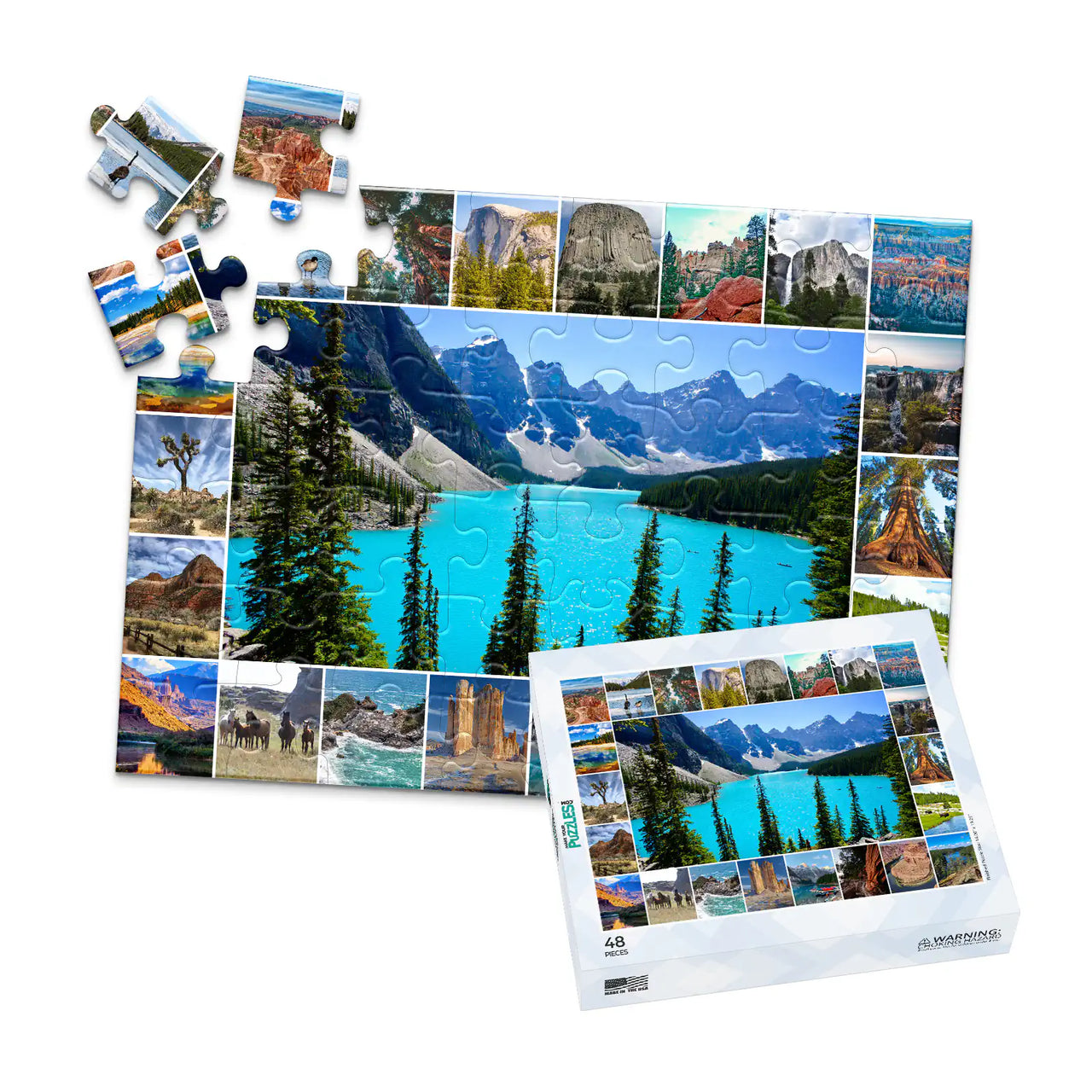 23 Collage Feature Photo Puzzle – Landscape - 48 piece and box