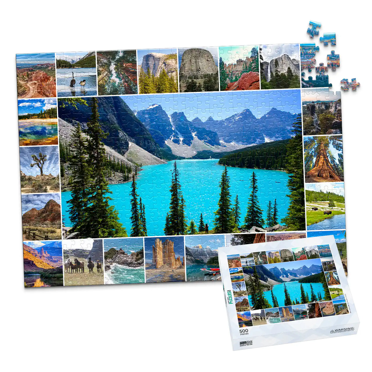 23 Collage Feature Photo Puzzle – Landscape - 500 piece and box