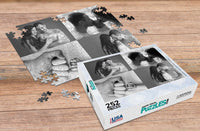 Thumbnail for 252 Piece Photo Collage Puzzle of young couple and newborn in black and white and custom puzzle box | Premium Collage Photo Puzzles Made in the USA | Make Your Own Puzzle at MakeYourPuzzles