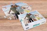 Thumbnail for 252 Piece Custom Photo Puzzle with elderly couple at beach with premium custom puzzle box | Premium Custom Puzzles Made in the USA | Make Your Own Puzzle at MakeYourPuzzles.com