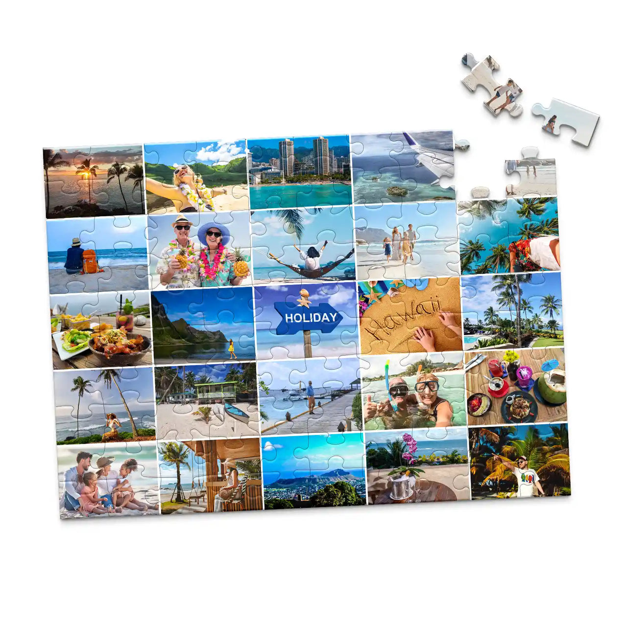 25 Collage Grid Photo Puzzle – Landscape | MakeYourPuzzles - 100 piece