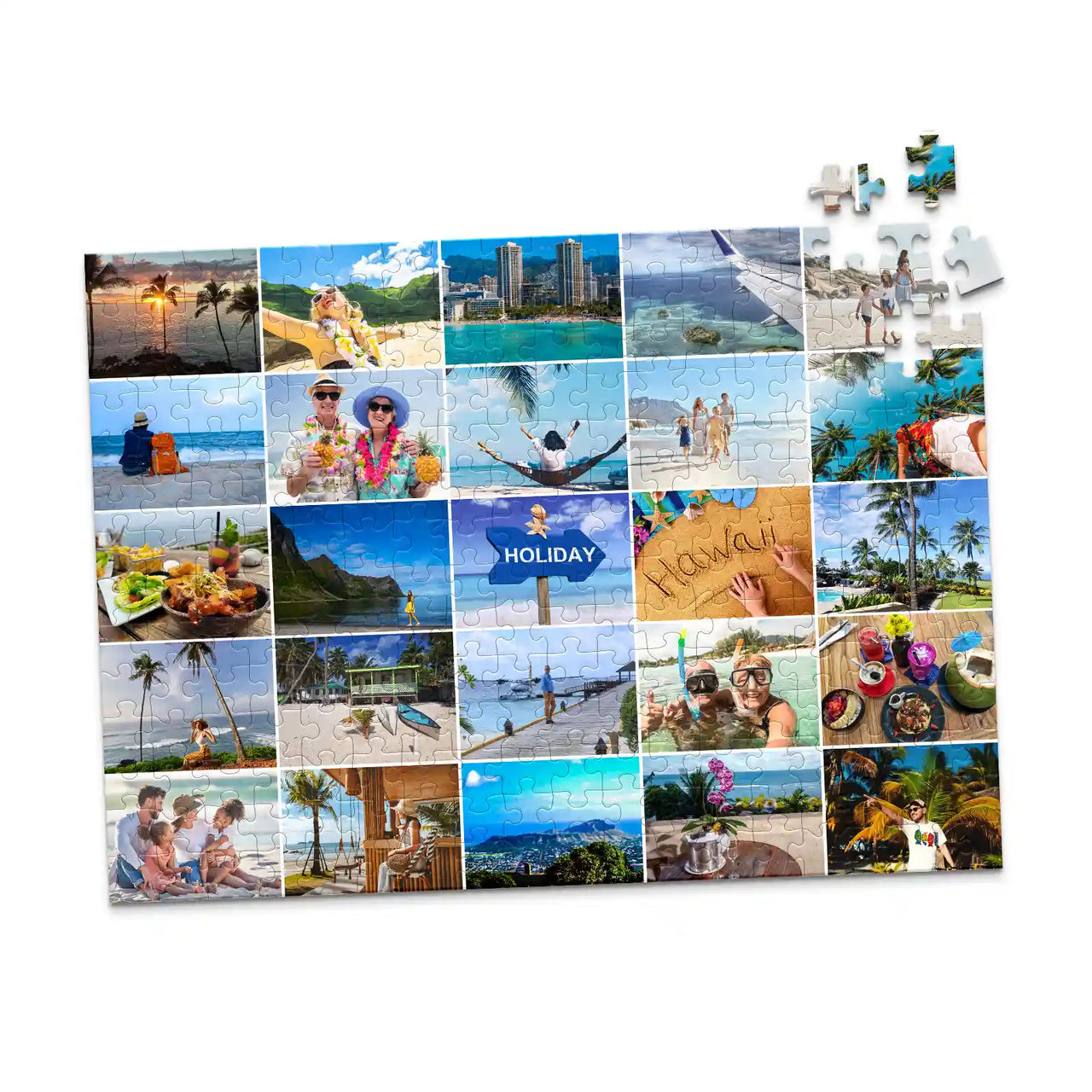 25 Collage Grid Photo Puzzle – Landscape | MakeYourPuzzles - 252 piece