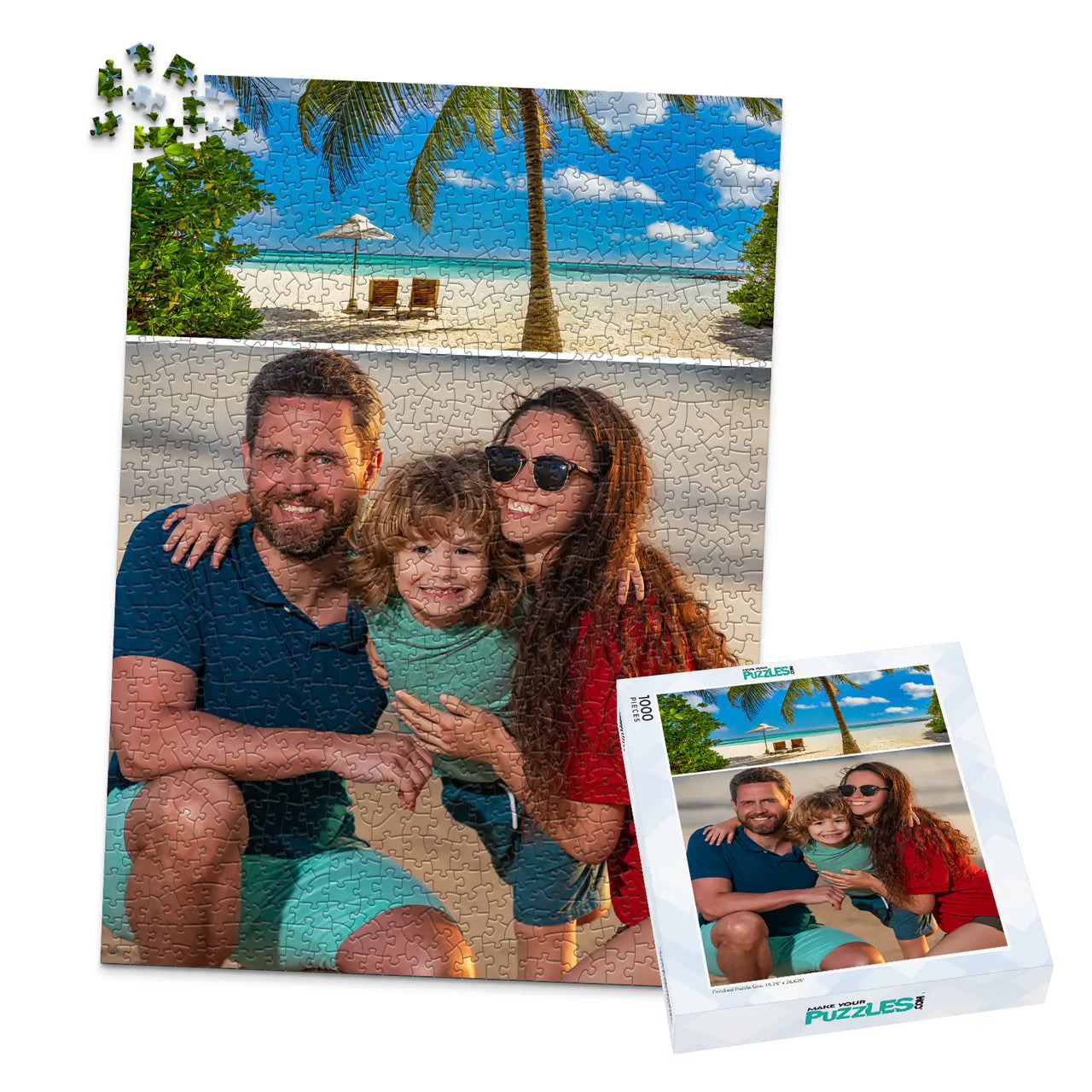 2 Collage Classic Photo Puzzle – Portrait - 1000 piece and box