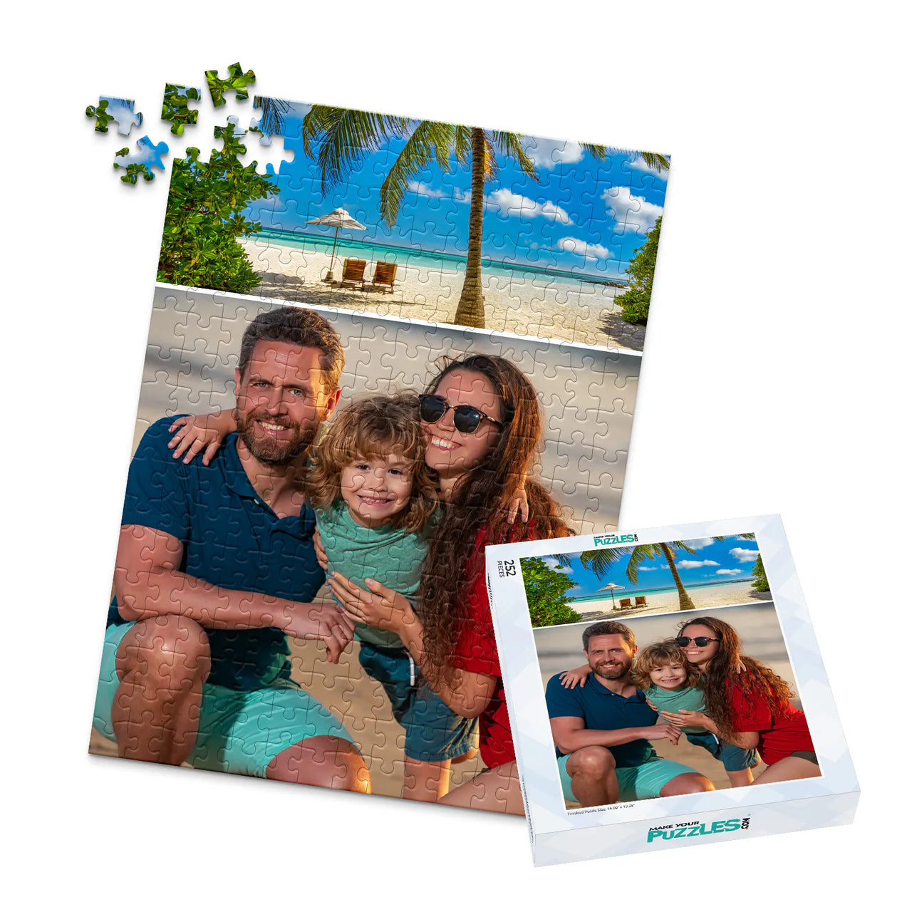 2 Collage Classic Photo Puzzle – Portrait - 252 piece and box
