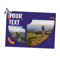 2 Collage Text Modern Photo Puzzle - 1000 piece