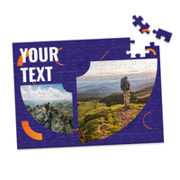 2 Collage Text Modern Photo Puzzle - 100 piece