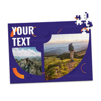2 Collage Text Modern Photo Puzzle - 252 piece