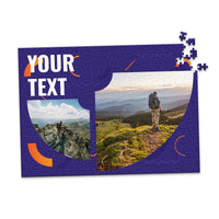 2 Collage Text Modern Photo Puzzle - 500 piece