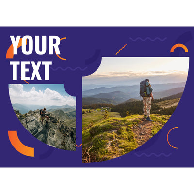 2 Collage Text Modern Photo Puzzle