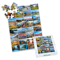 32 Collage Simple Grid Photo Puzzle – Portrait - 48 piece and box