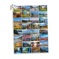 32 Photo Collage Template - 1000 piece