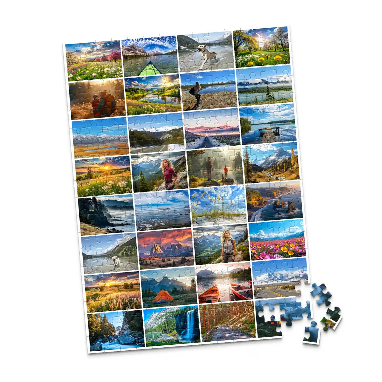 32 Photo Collage Template - 252 piece