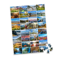 32 Photo Collage Template - 252 piece