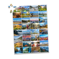 32 Photo Collage Template - 500 piece