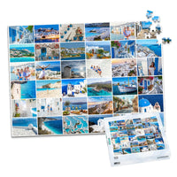 36 Collage Simple Grid Photo Puzzle – Landscape - 500 piece and box