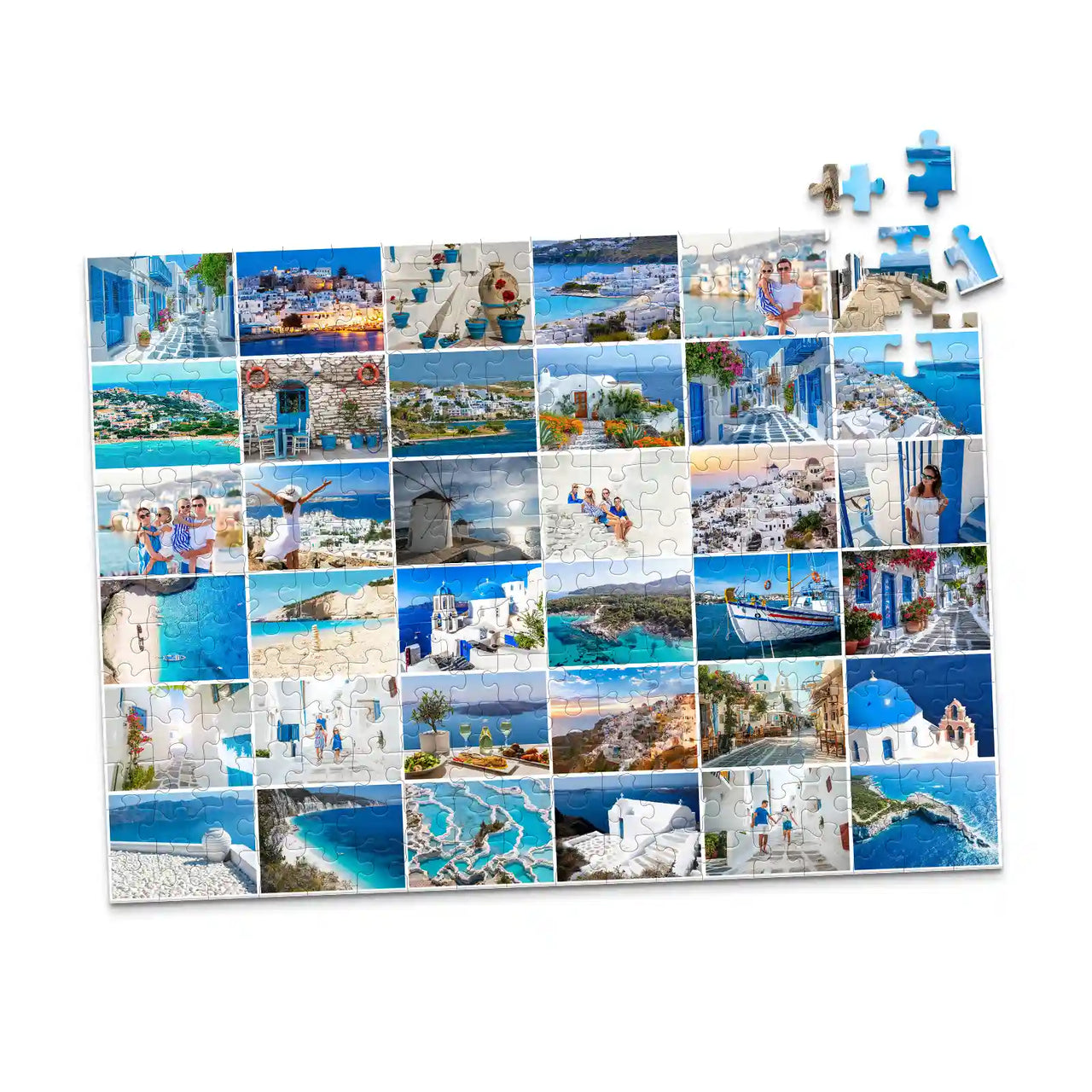 36 Photo Collage Grid Puzzle  template - 252 piece