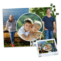 3 Collage Circle Photo Puzzle – Center - 500 piece and box