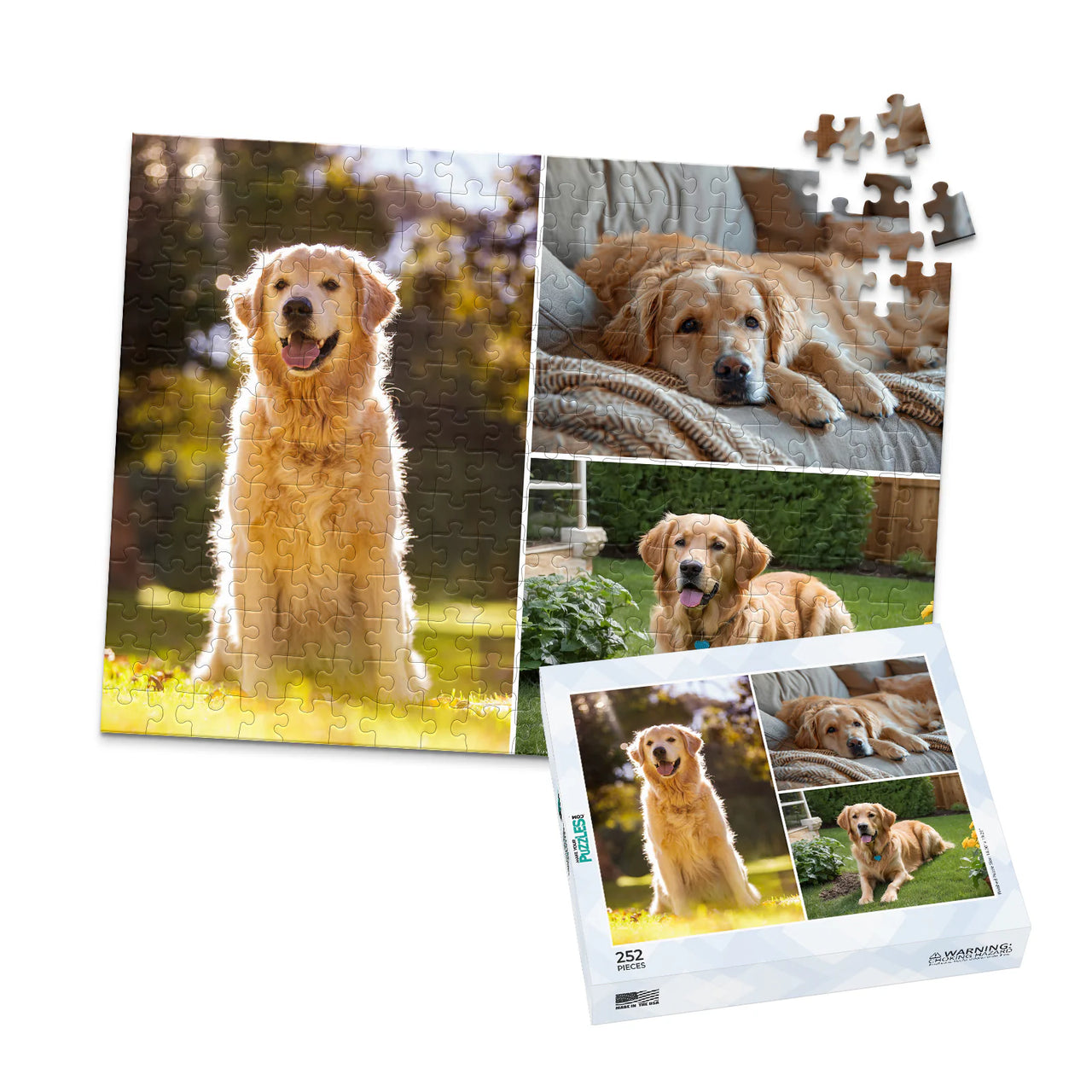 3 Collage Classic Photo Puzzle – Left - 252 piece and box