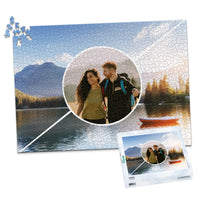 3 Collage Diagonal Circle Photo Puzzle - 1000 piece and box