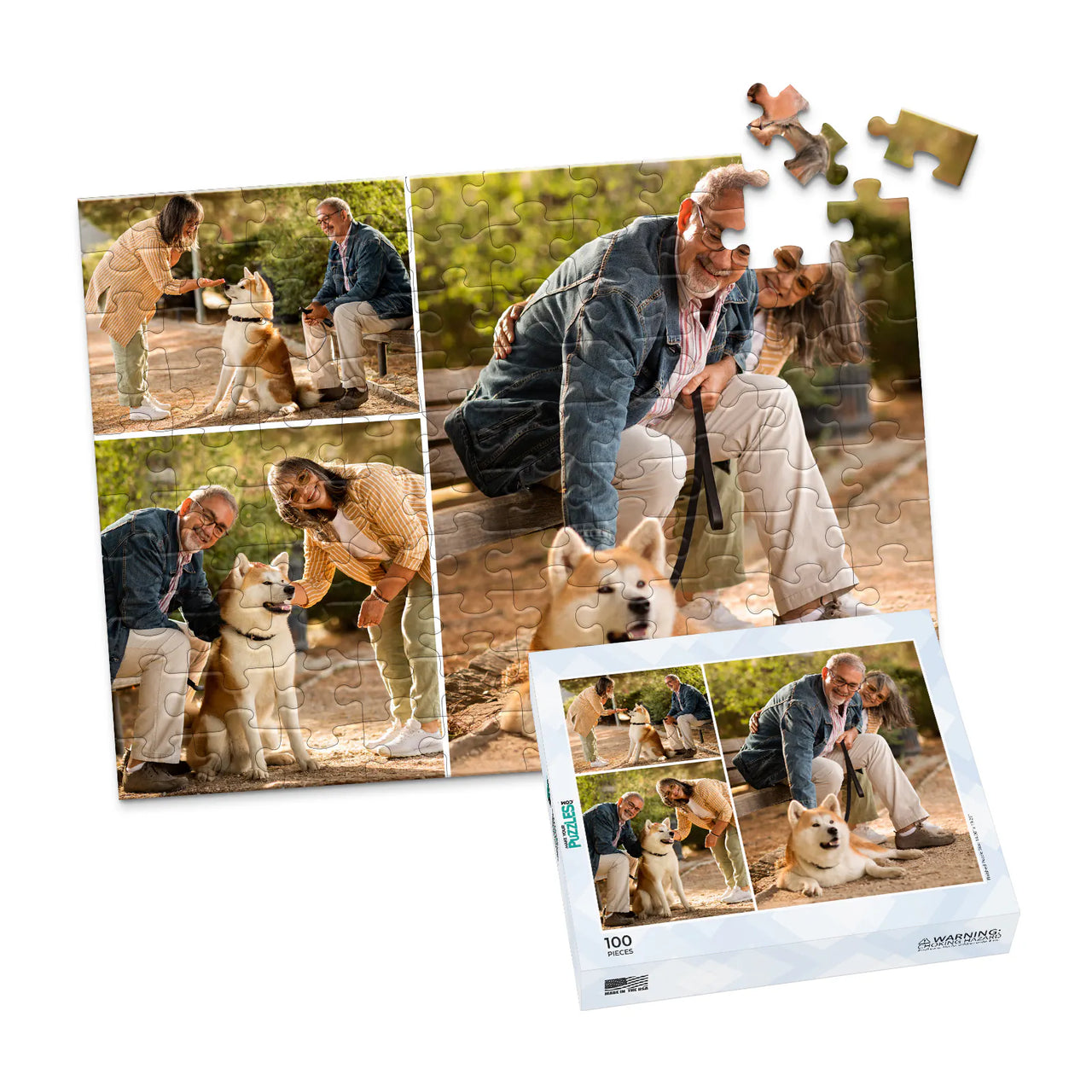 3 Collage Feature Photo Puzzle – Right - 100 piece and box