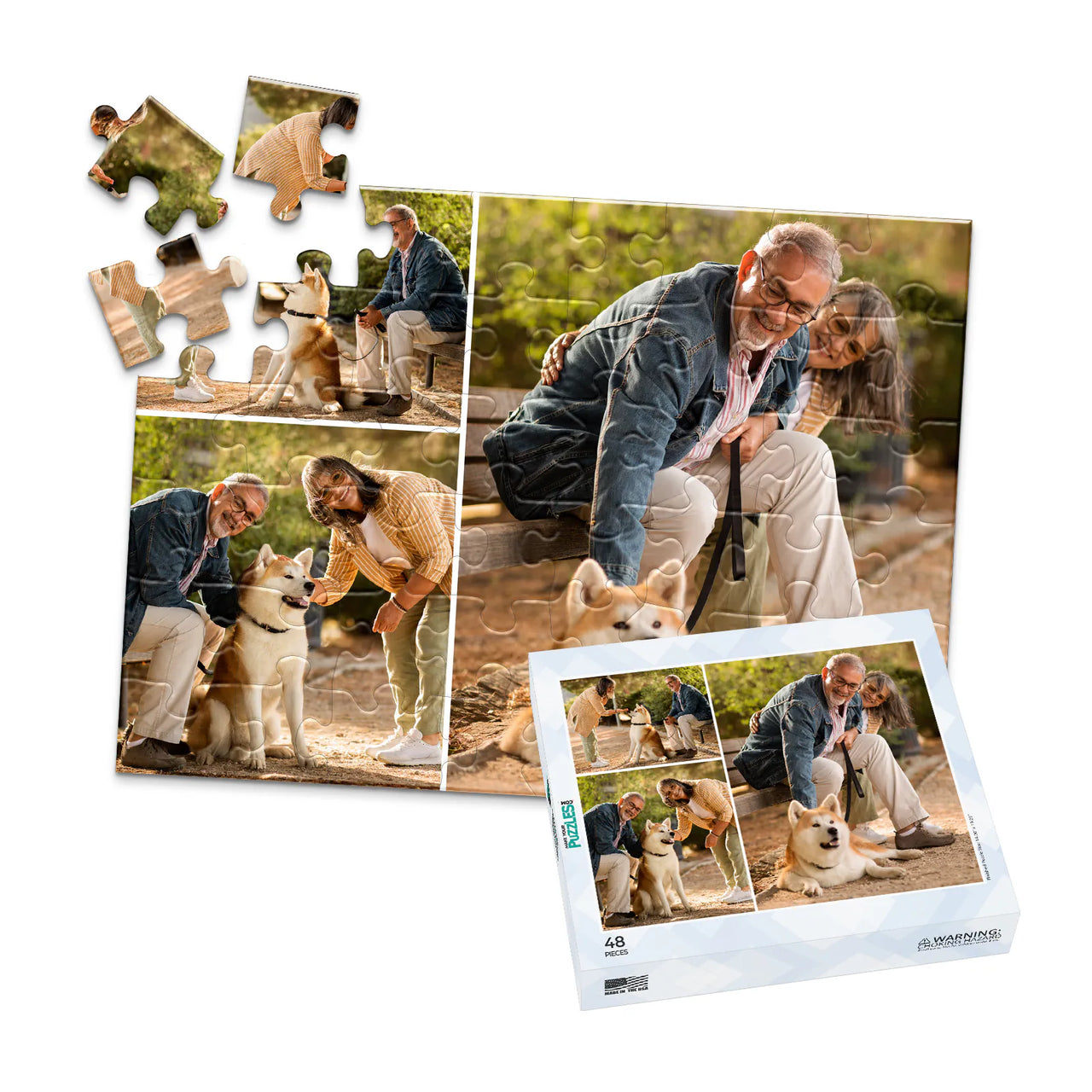 3 Collage Feature Photo Puzzle – Right - 48 piece and box
