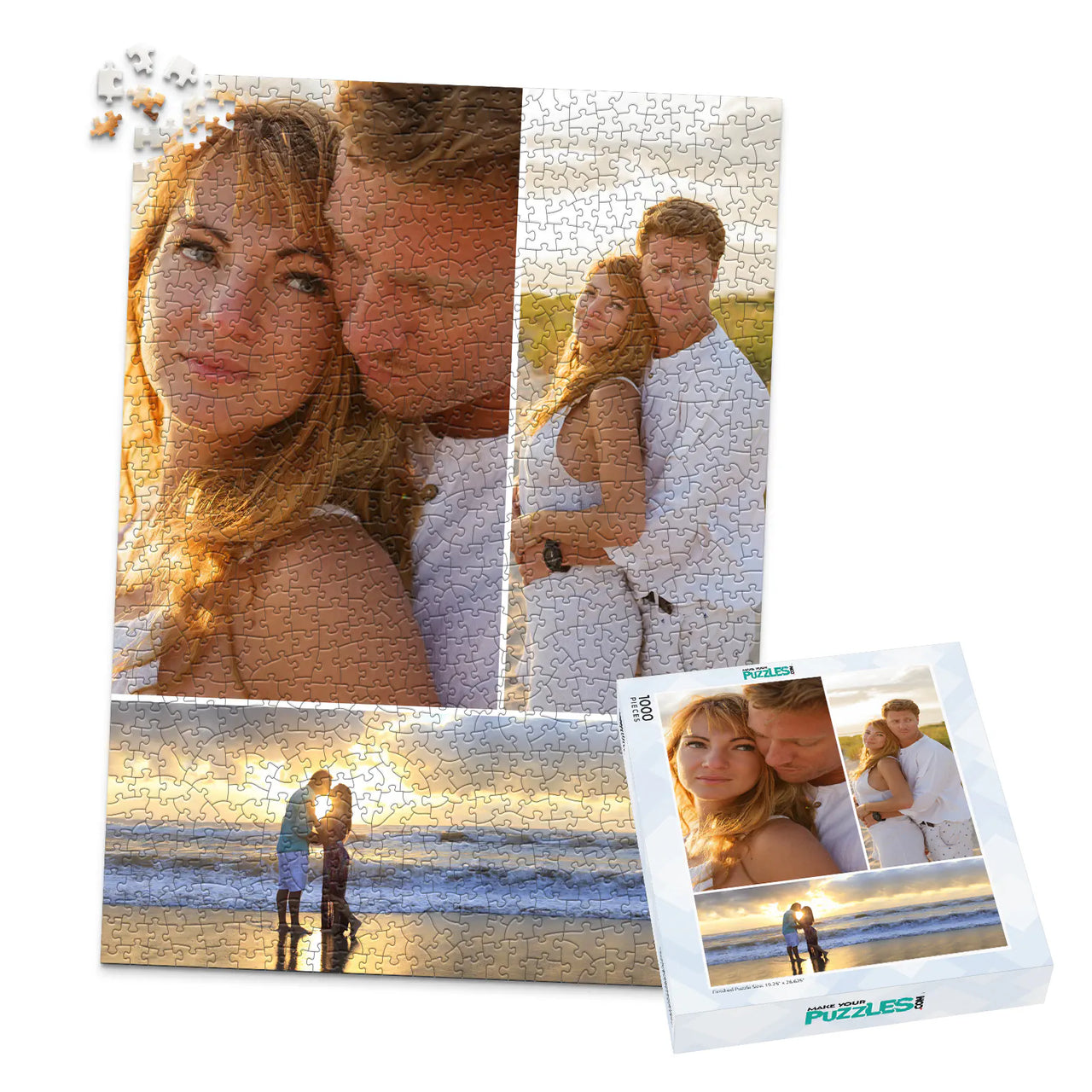 3 Collage Hero Bottom Photo Puzzle – Short - 1000 piece and box