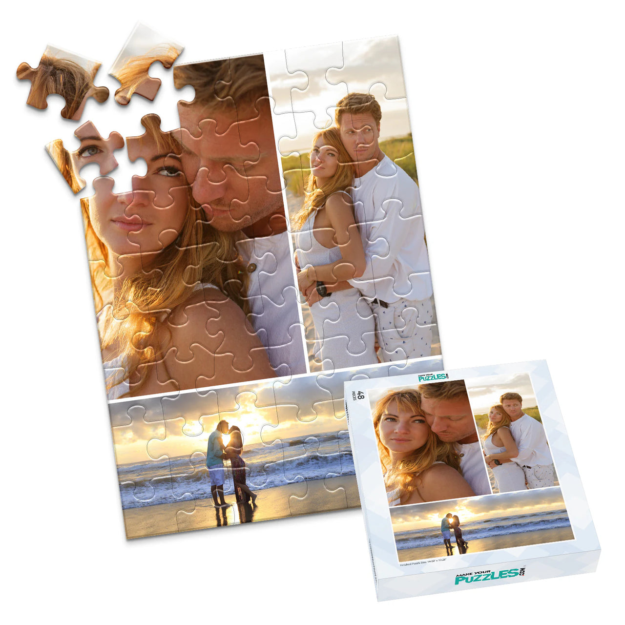 3 Collage Hero Bottom Photo Puzzle – Short - 48 piece and box