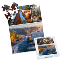 3 Collage Hero Bottom Photo Puzzle – Wide - 48 piece and box