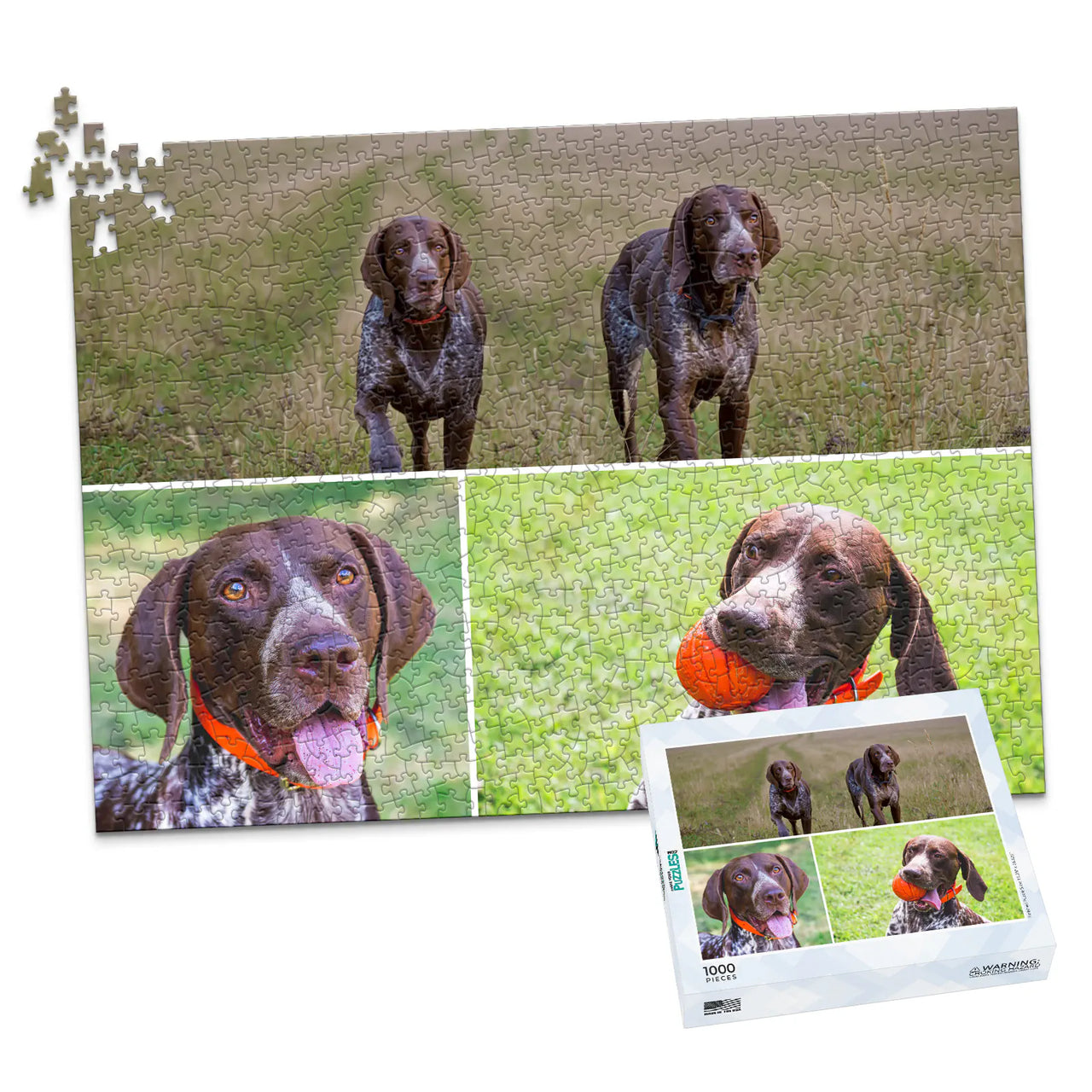 3 Collage Hero Photo Puzzle – Grid - 1000 piece and box