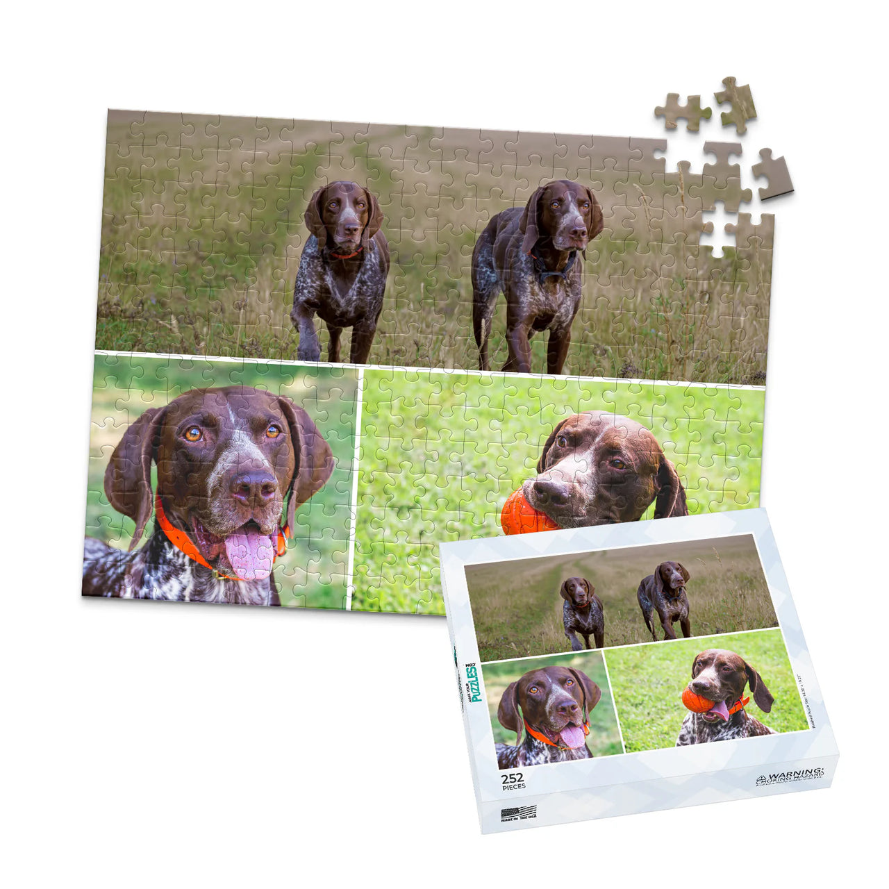 3 Collage Hero Photo Puzzle – Grid - 252 piece and box