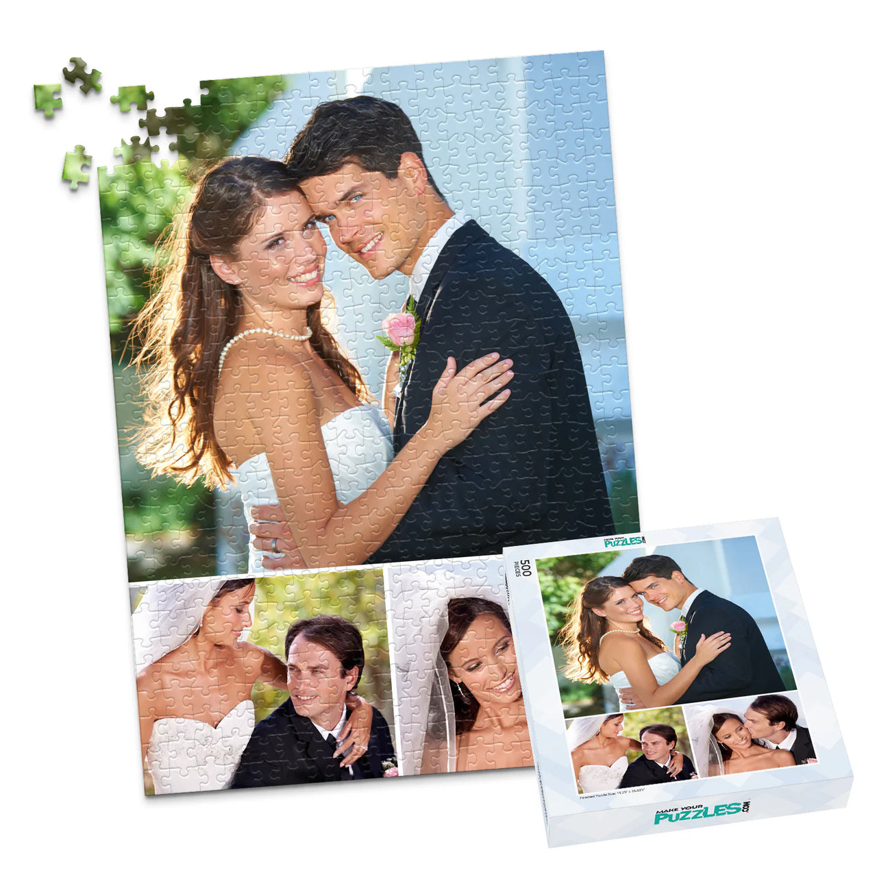 3 Collage Hero Grid Photo Puzzle – Portrait - 500 piece and box