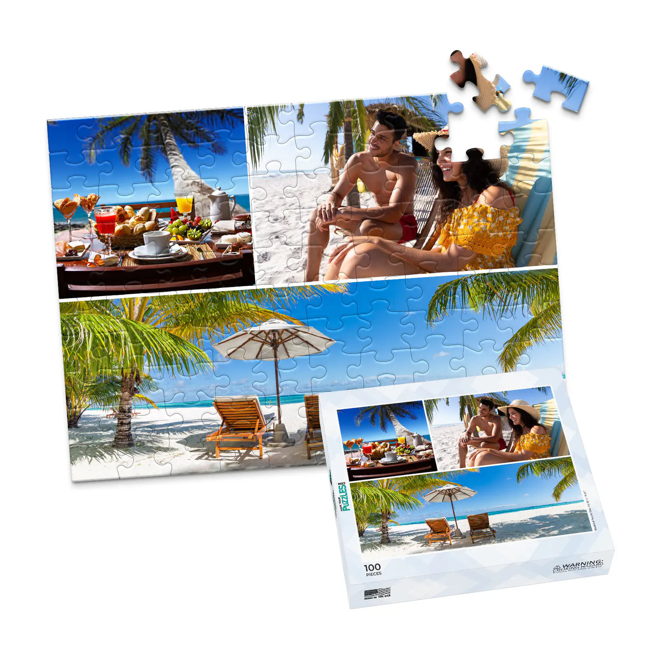 3 Collage Photo Puzzle – Panorama - 100 piece and box