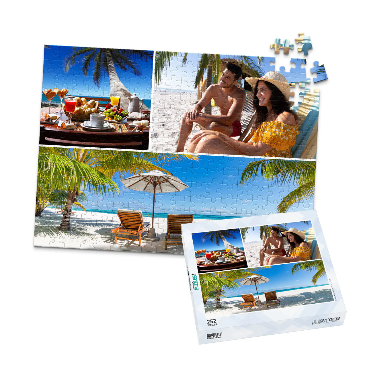 3 Collage Photo Puzzle – Panorama - 252 piece and box