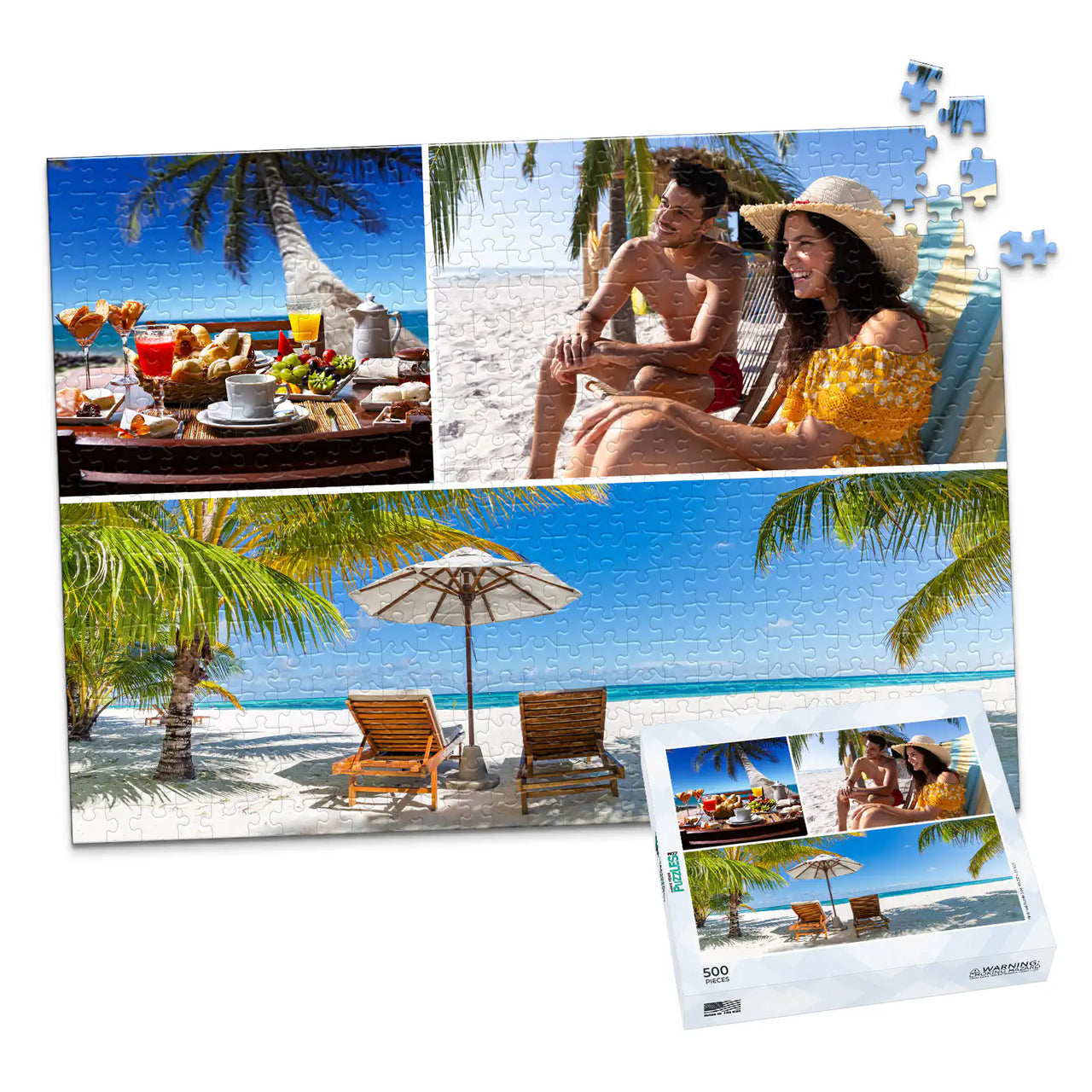 3 Collage Photo Puzzle – Panorama - 500 piece and box