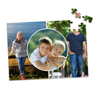 3 Collage Circle Photo Puzzle – Center - 100 piece