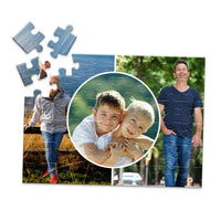 3 Collage Circle Photo Puzzle – Center - 48 piece
