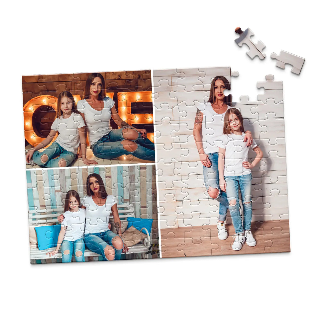 3 Collage Classic Photo Puzzle – Right - 100 piece
