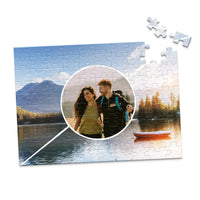 3 Collage Diagonal Circle Photo Puzzle - 100 piece