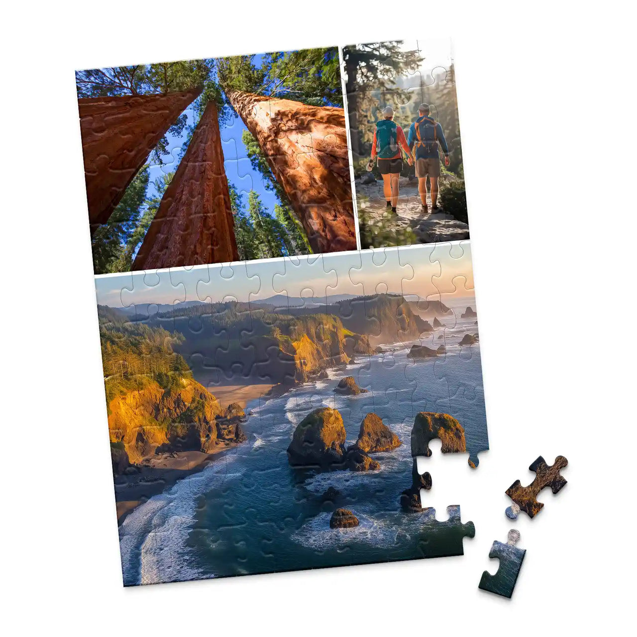 3 Collage Hero Bottom Photo Puzzle – Wide - 100 piece
