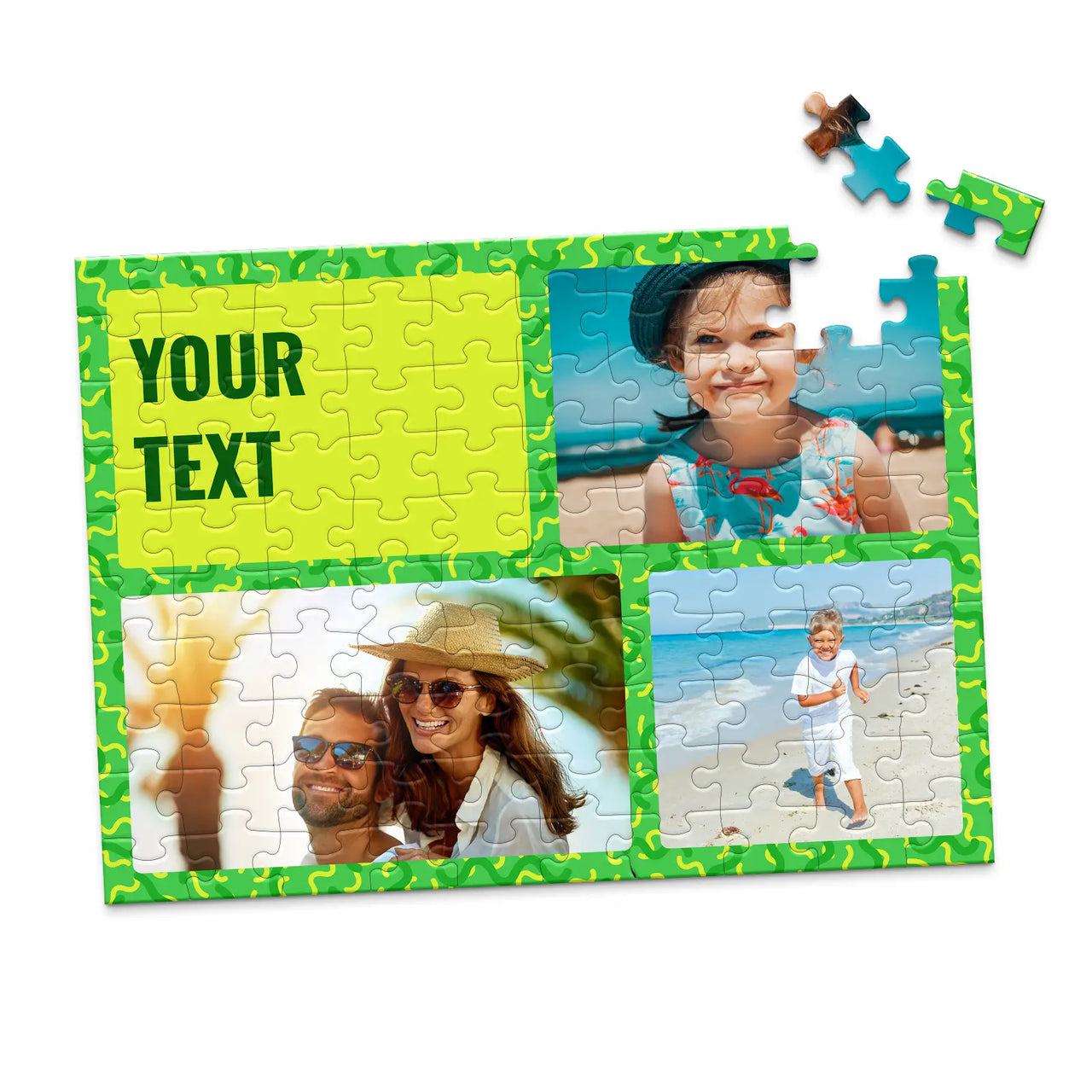 3 Collage Text Summer Photo Puzzle - 100 piece